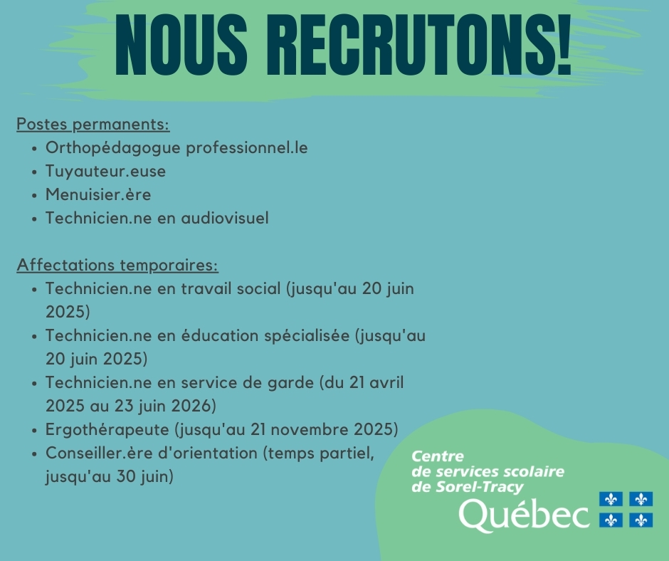 emplois-centre-de-services-scolaire-de-sorel-tracy